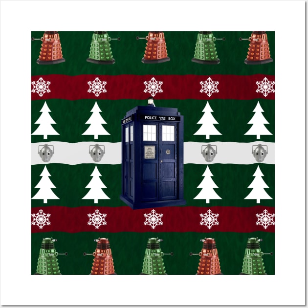 Dr. Who Ugly Christmas Print Wall Art by fashionsforfans